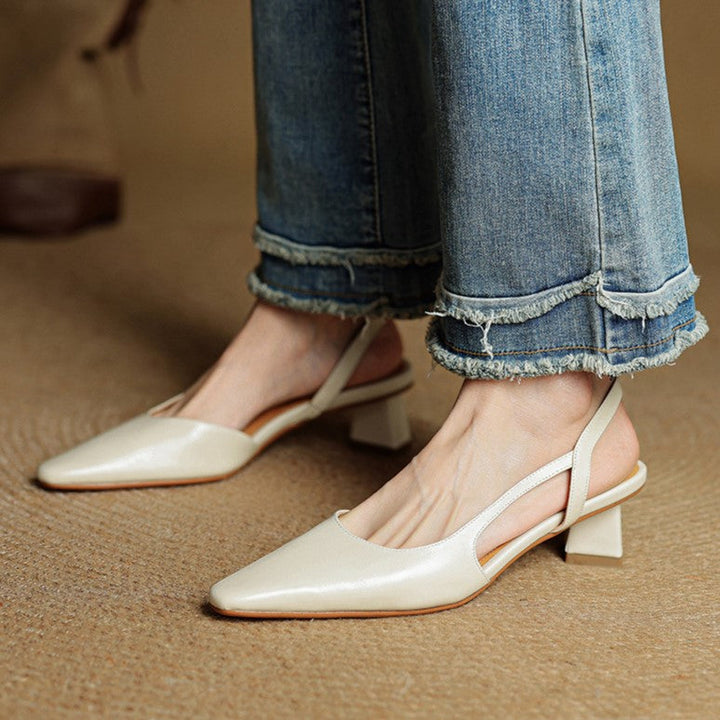 DELACROIX | Escarpins Slingback en Cuir Élina