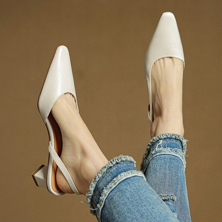 DELACROIX | Escarpins Slingback en Cuir Élina