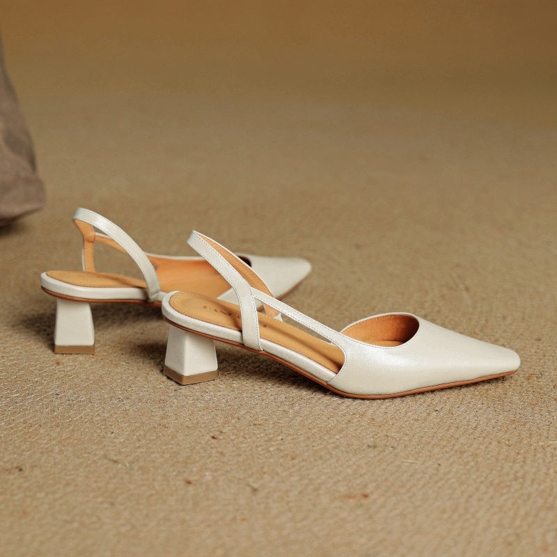 DELACROIX | Escarpins Slingback en Cuir Élina