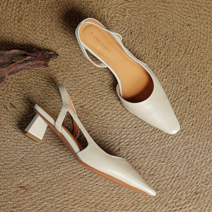 DELACROIX | Escarpins Slingback en Cuir Élina