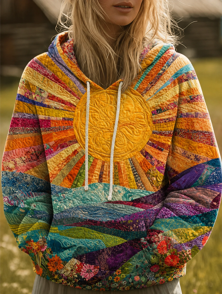 DELACROIX | Sweat à Capuche Soleil Fleuri Sandrine