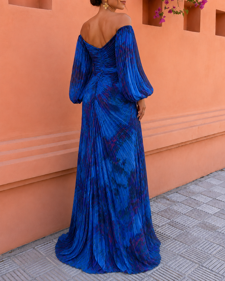 DELACROIX | Robe Longue Fleurie Col V Juliette