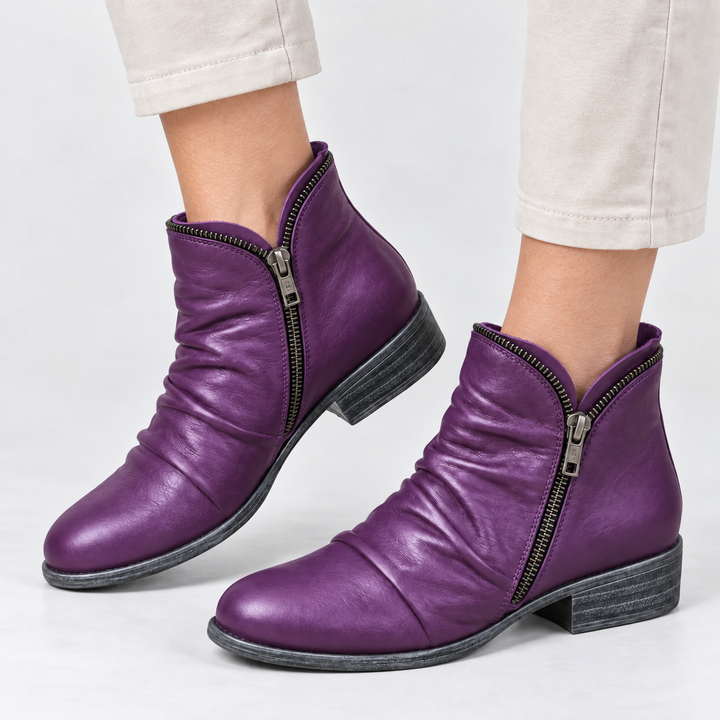 DELACROIX | Bottines Souples Zippées Marie
