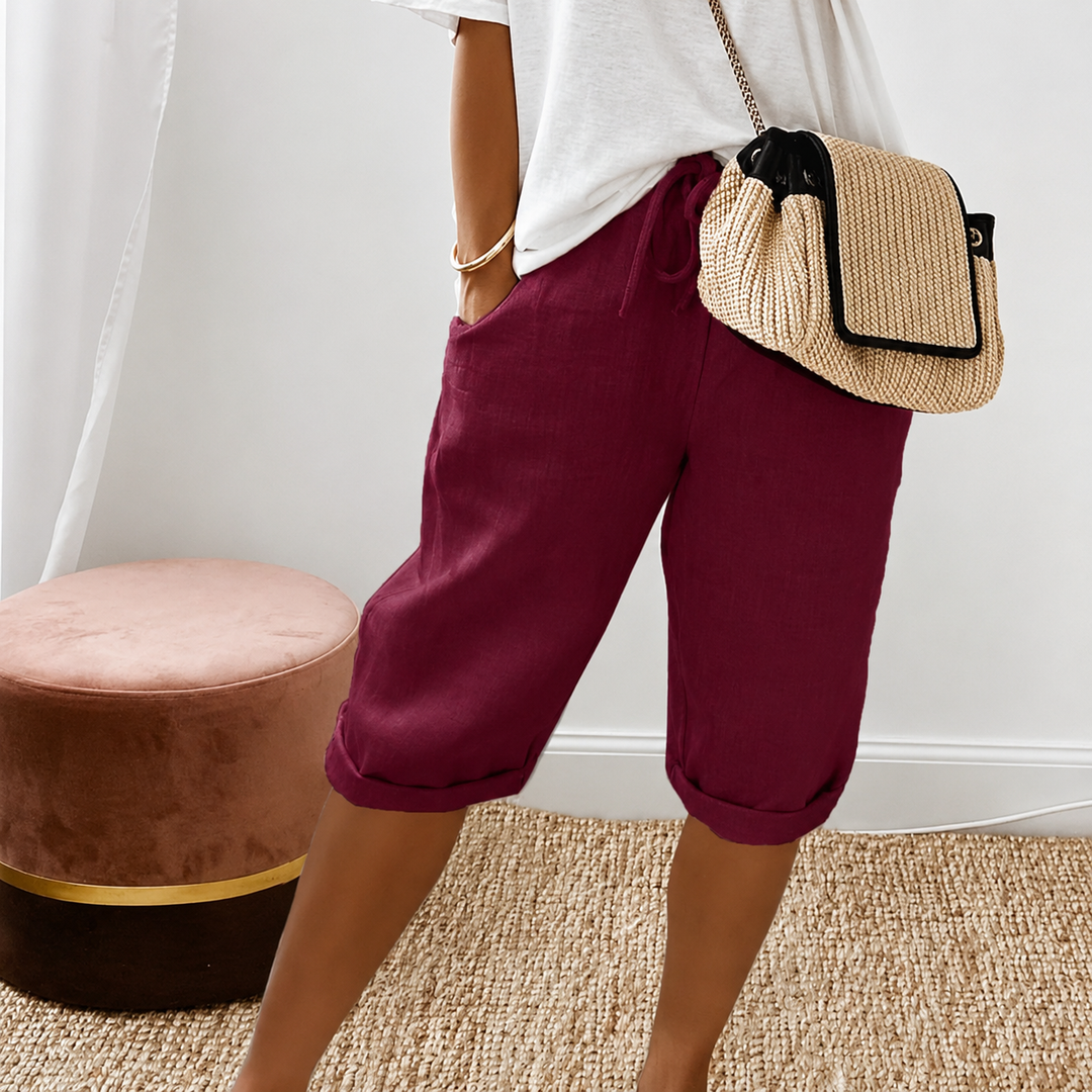 DEALCROIX | Shorts Capri à Cordon Camille