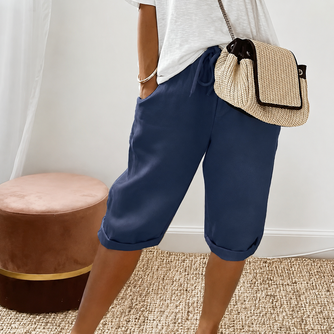 DEALCROIX | Shorts Capri à Cordon Camille