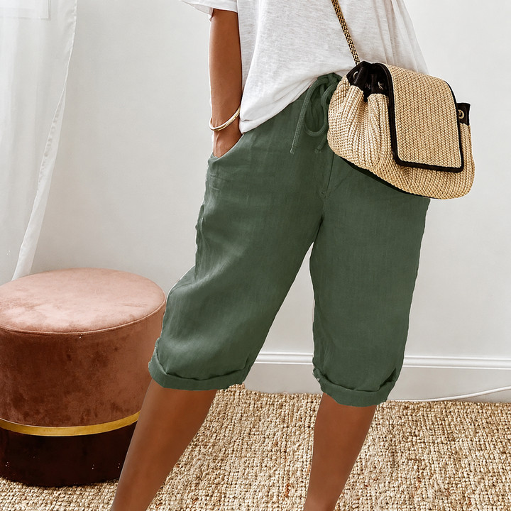 DEALCROIX | Shorts Capri à Cordon Camille