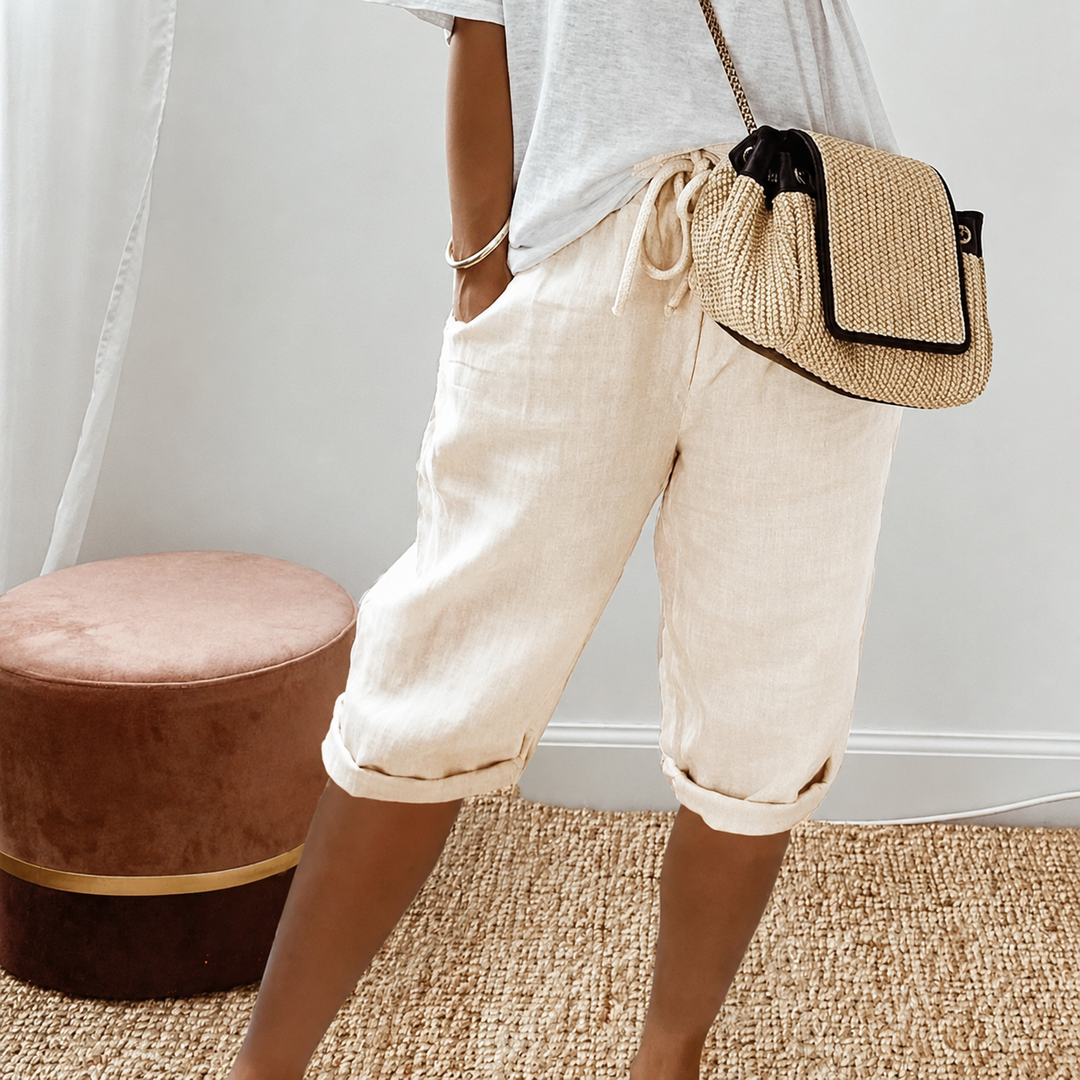 DEALCROIX | Shorts Capri à Cordon Camille