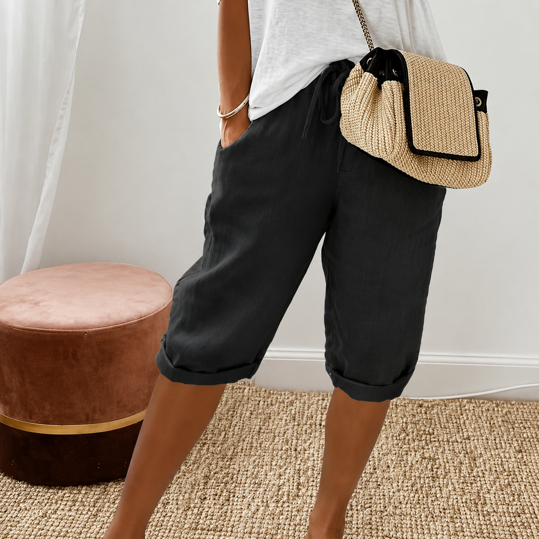 DEALCROIX | Shorts Capri à Cordon Camille