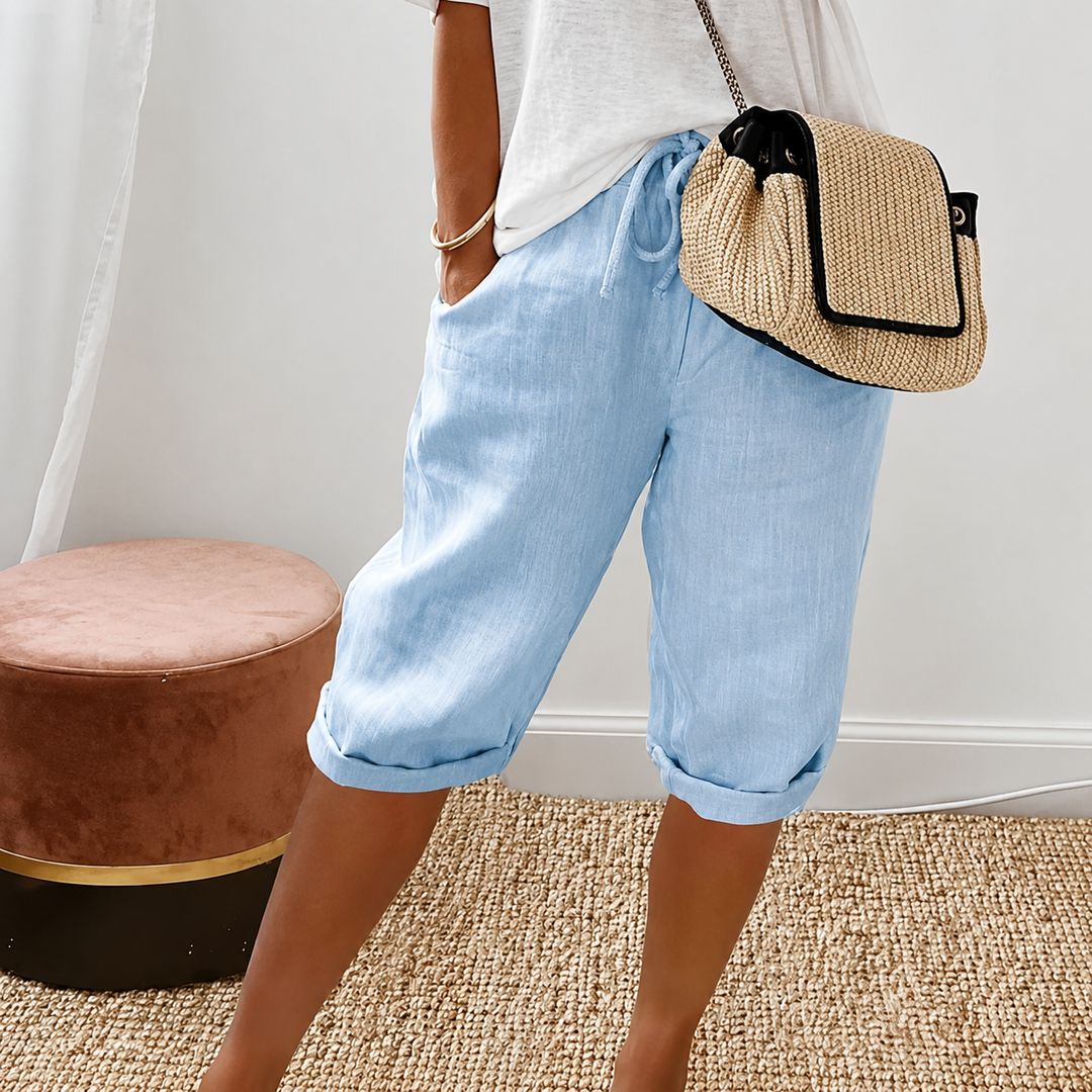 DEALCROIX | Shorts Capri à Cordon Camille