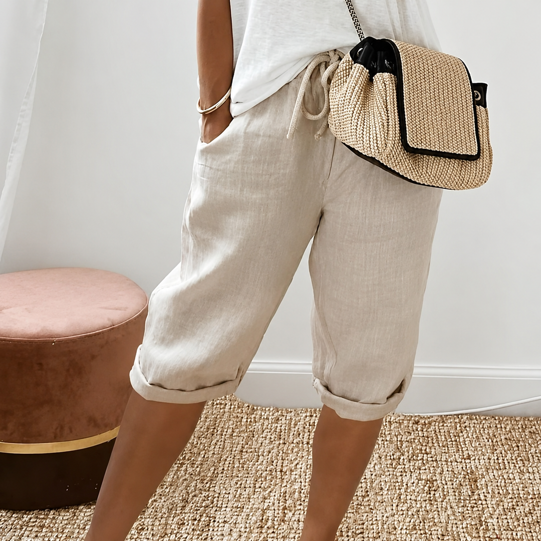 DEALCROIX | Shorts Capri à Cordon Camille