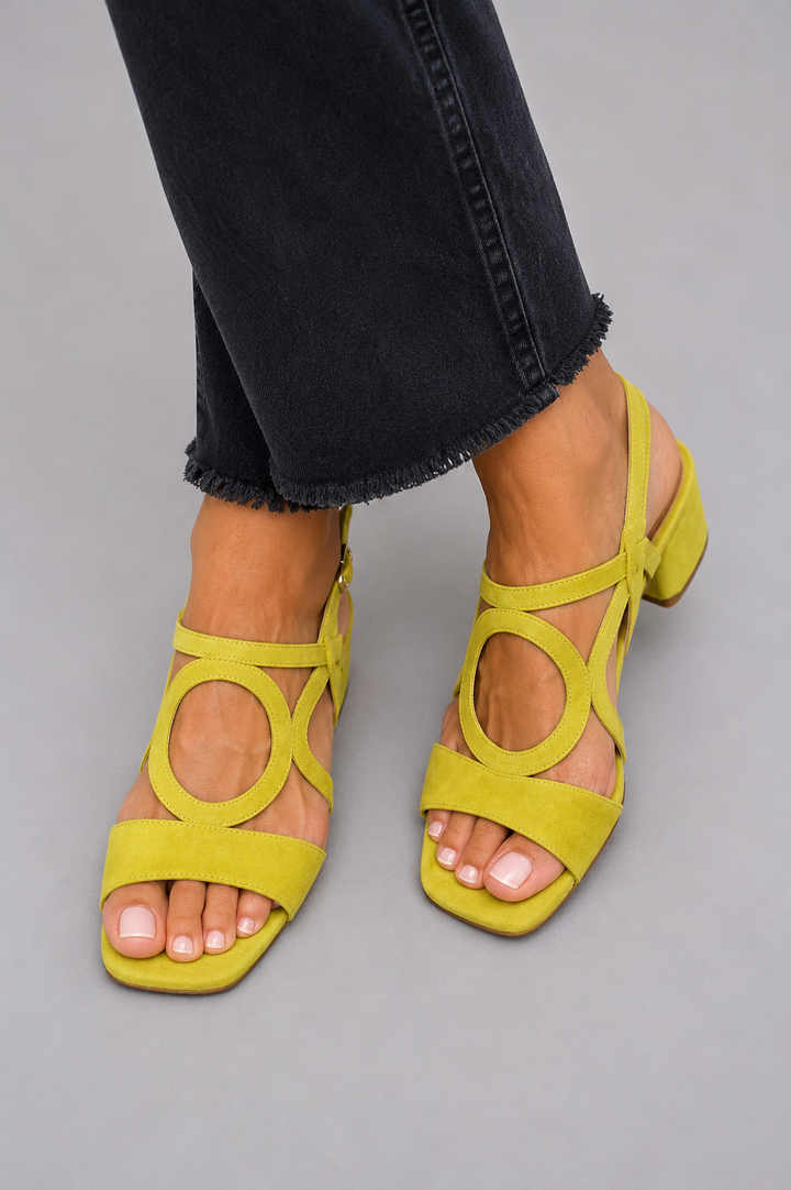 DELACROIX | Sandales Talon Bloc Anneau Lucie