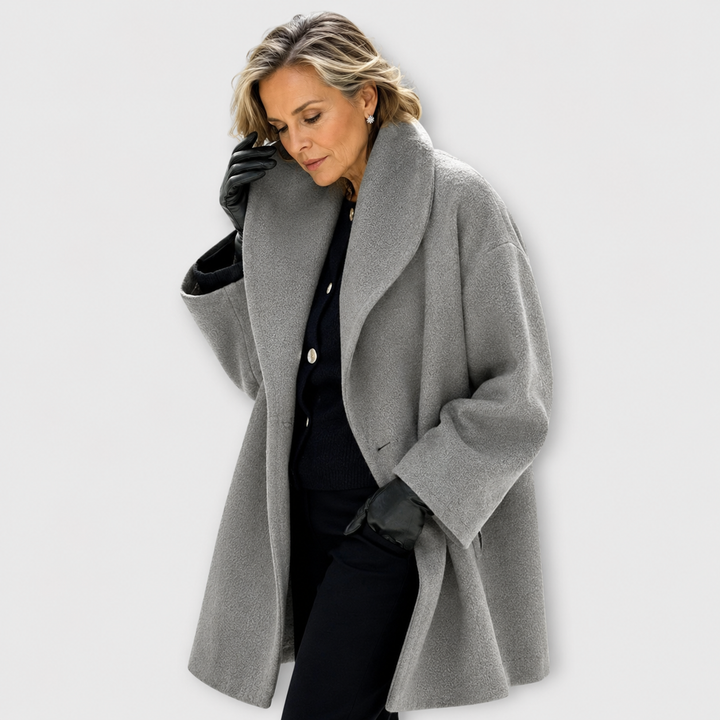 DELACROIX | Manteau Oversize Col Châle Monique