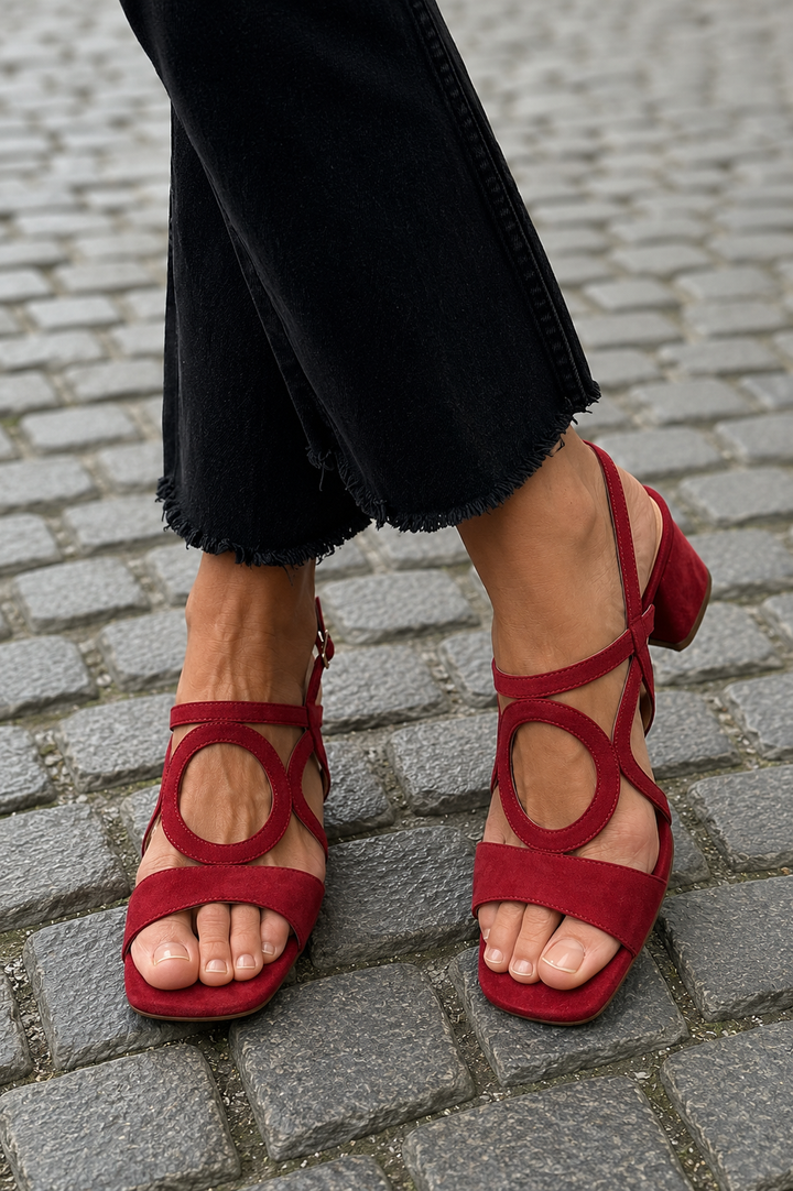 DELACROIX | Sandales Talon Bloc Anneau Lucie
