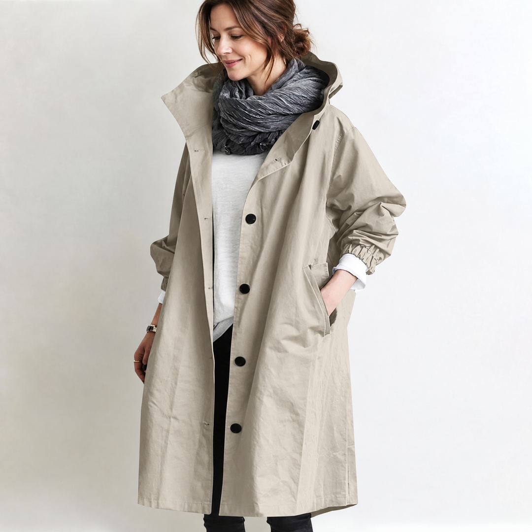 DELACROIX | Manteau Long à Capuche pour Femme Brigitte