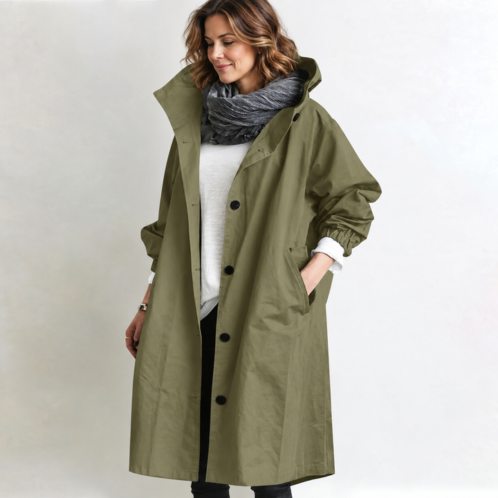 DELACROIX | Manteau Long à Capuche pour Femme Brigitte