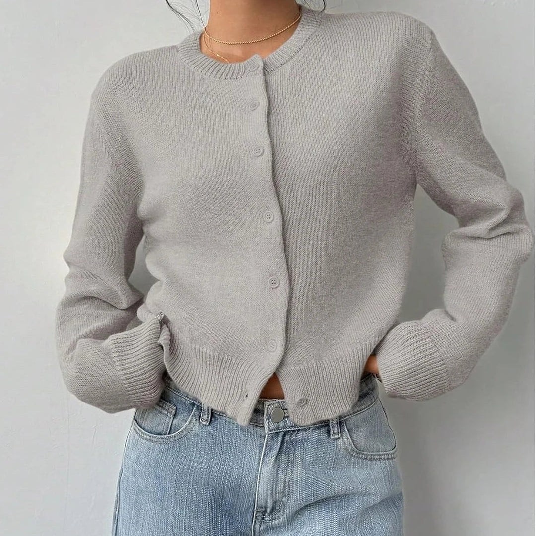 DELACROIX | Cardigan Classique Col Rond Brigitte