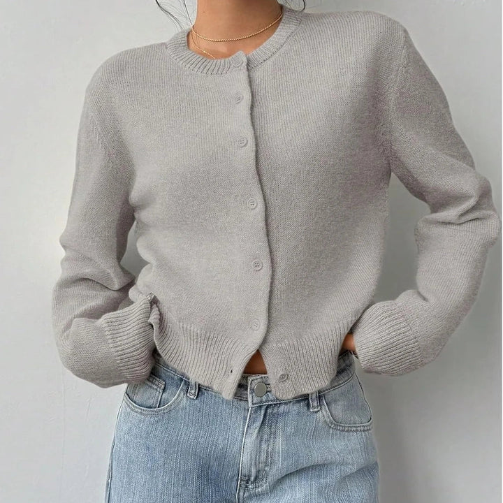 DELACROIX | Cardigan Classique Col Rond Brigitte