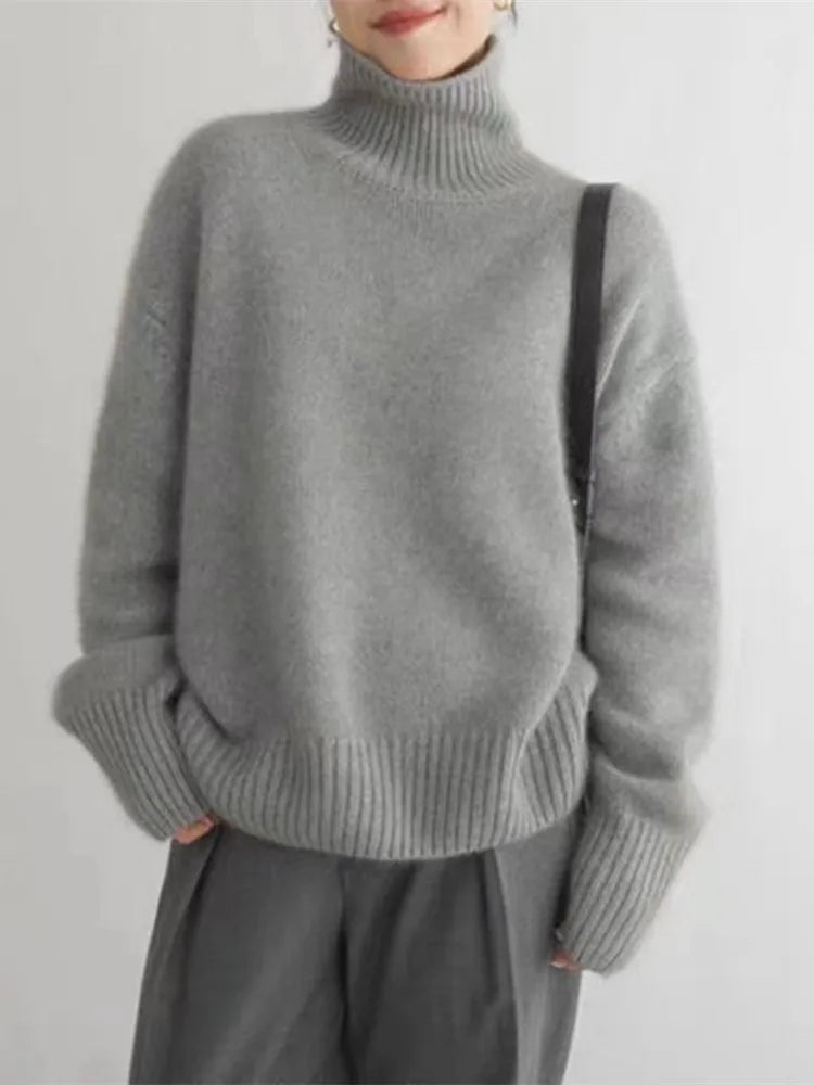DELACROIX | Pull Col Roulé Oversize Nathalie