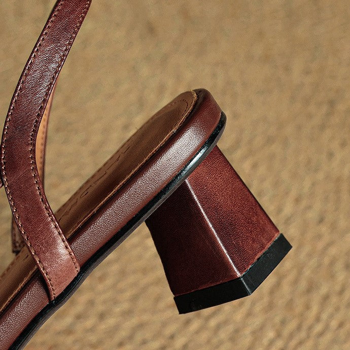 DELACROIX | Escarpins Slingback en Cuir Élina