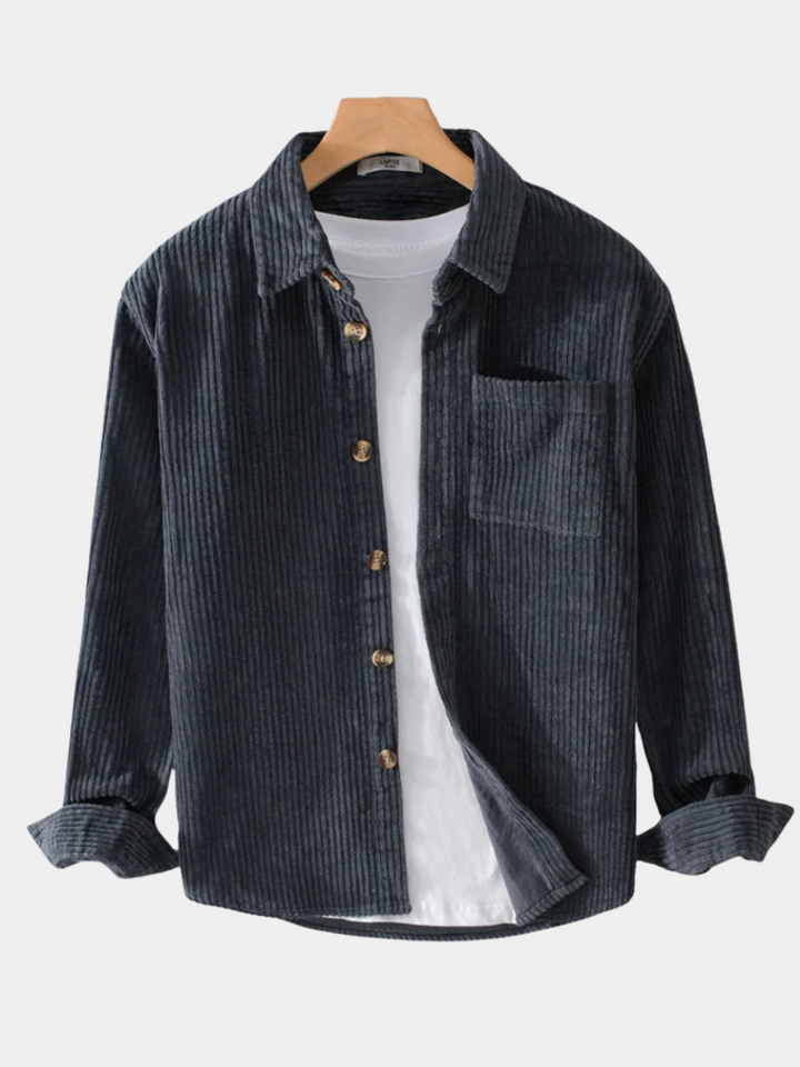 DELACROIX | CHEMISE EN VELOURS CÔTELÉ POUR HOMME