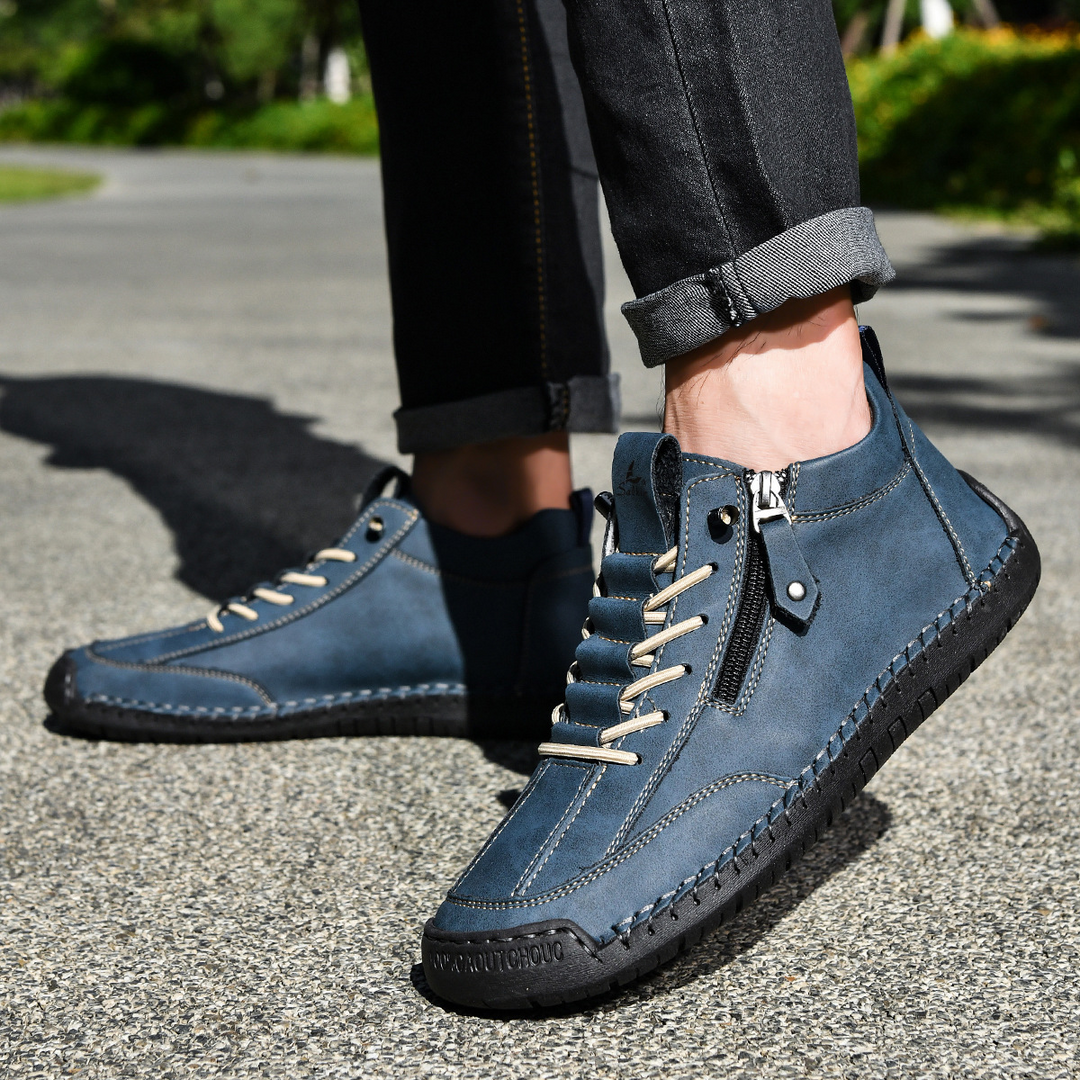 DELACROIX | CHAUSSURES EN NABUK AVEC ZIP POUR HOMME