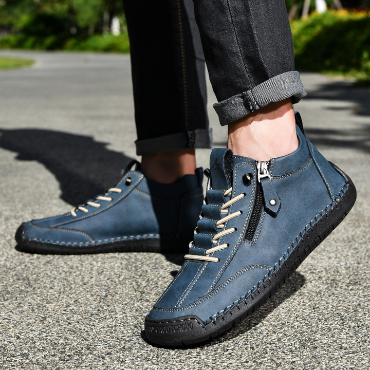 DELACROIX | CHAUSSURES EN NABUK AVEC ZIP POUR HOMME