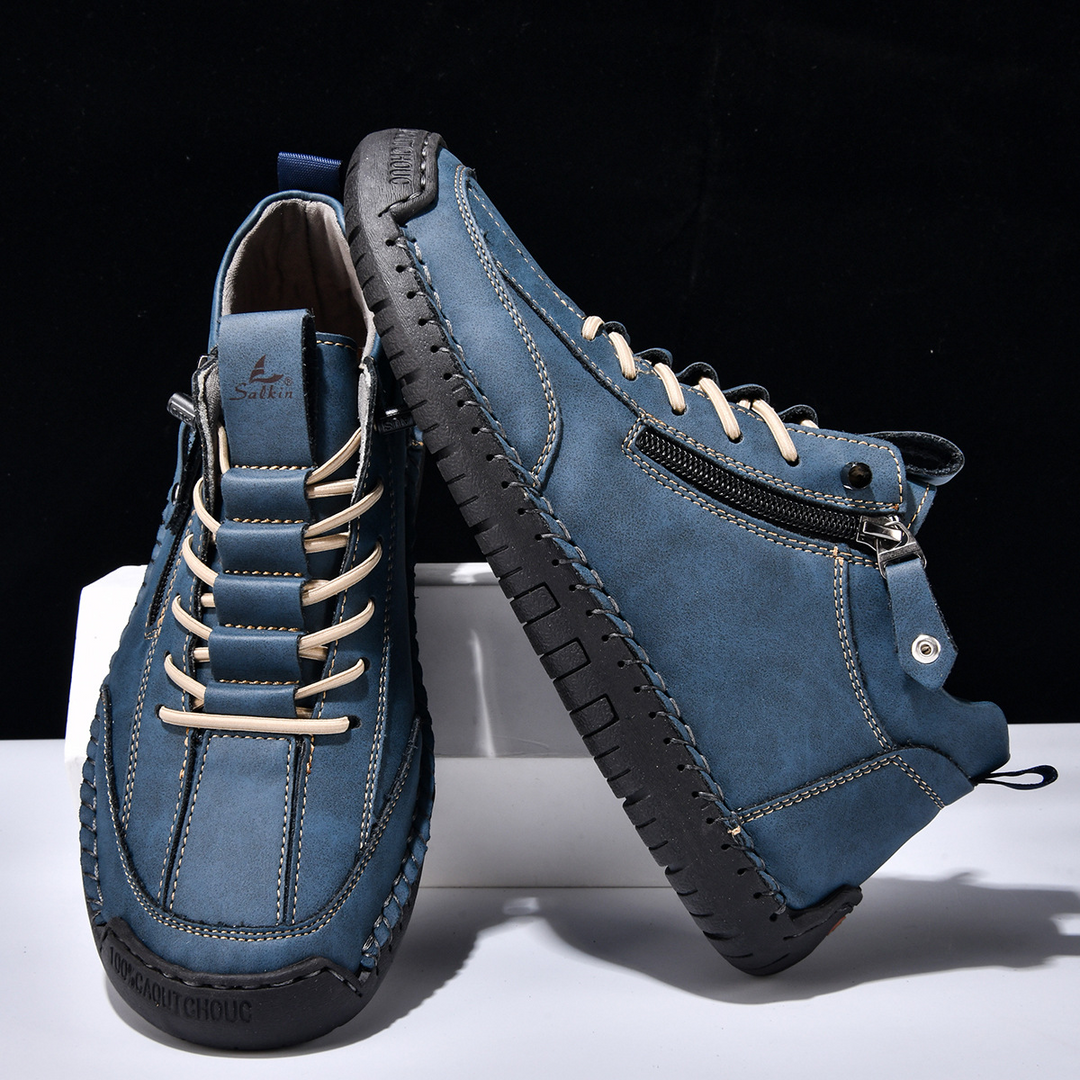 DELACROIX | CHAUSSURES EN NABUK AVEC ZIP POUR HOMME
