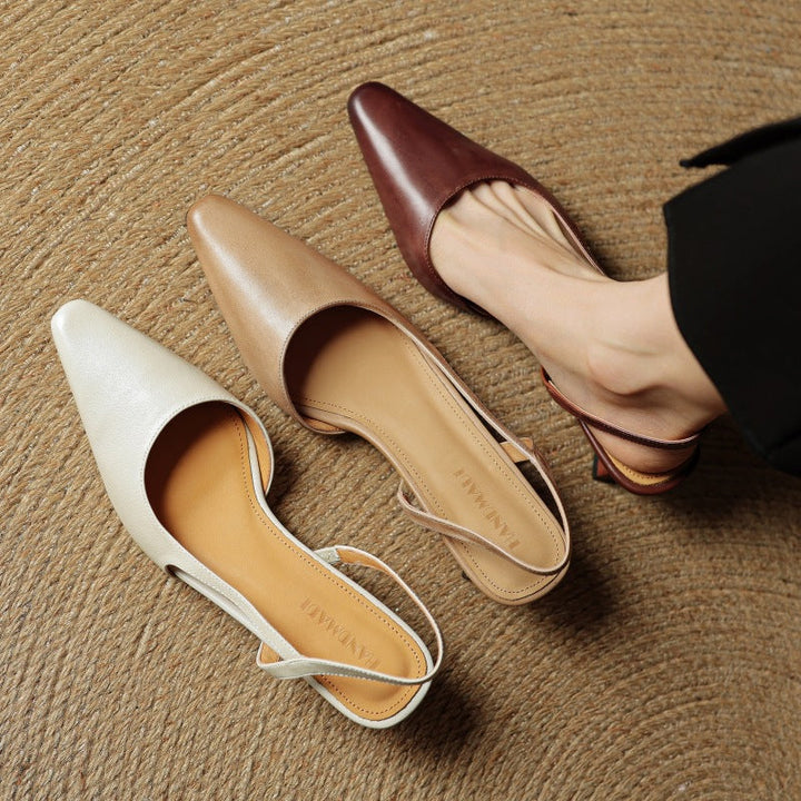 DELACROIX | Escarpins Slingback en Cuir Élina