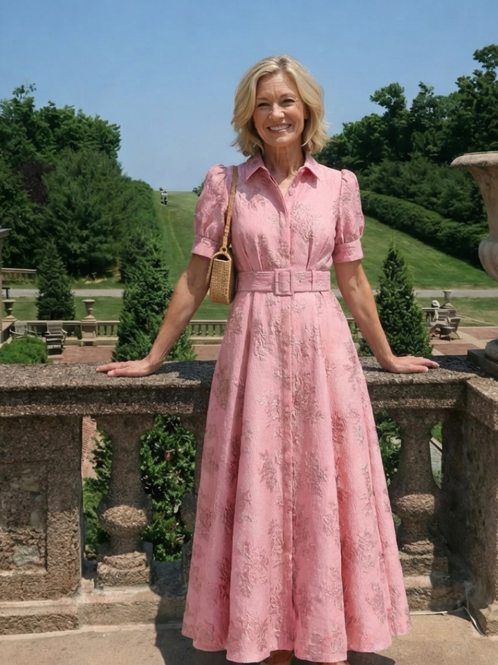 DELACROIX | Robe chemise maxi florale Xanthea