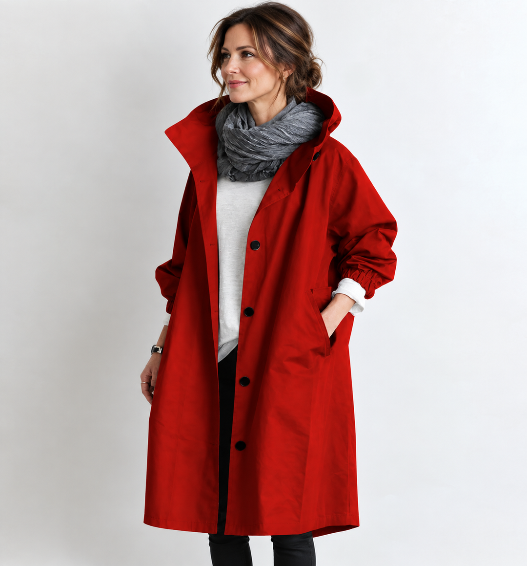 DELACROIX | Manteau Long à Capuche pour Femme Brigitte