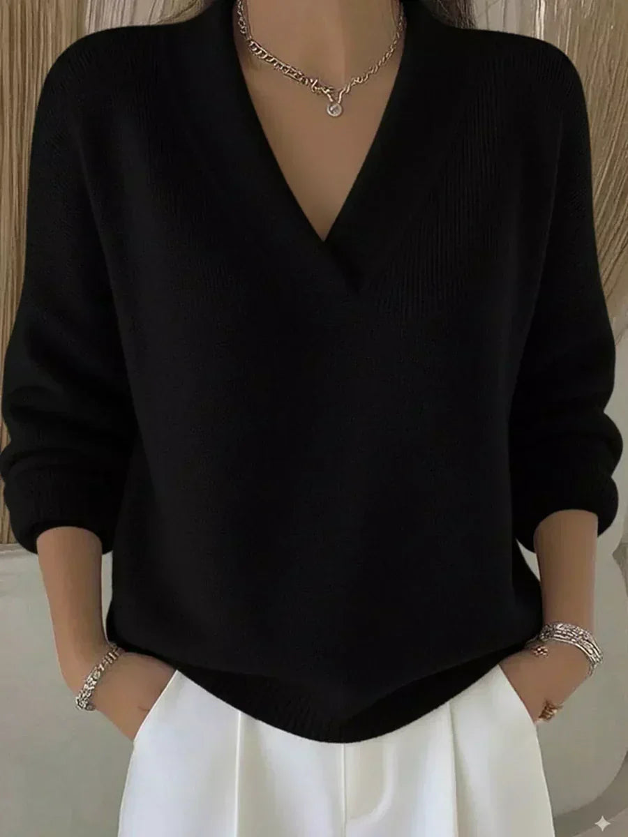 DELACROIX | Pull Col V Profond Lucie