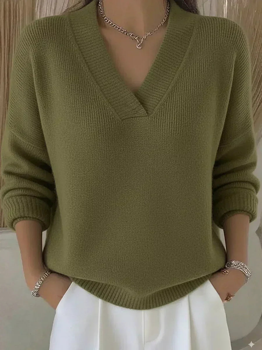 DELACROIX | Pull Col V Profond Lucie