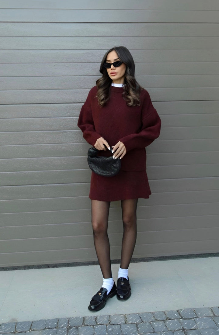 DELACROIX | ENSEMBLE MAILLE PULL ET JUPE