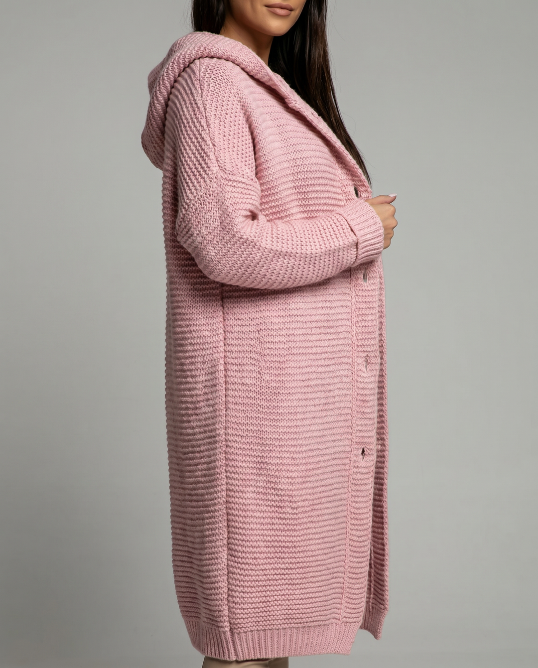 DELACROIX | Cardigan Long à Capuche Sophie