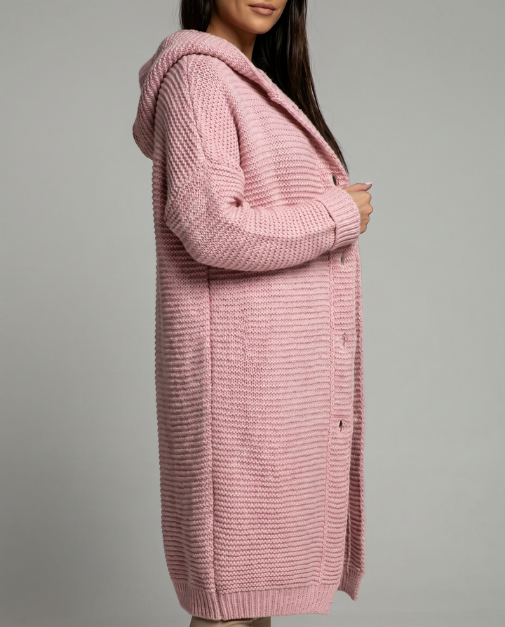 DELACROIX | Cardigan Long à Capuche Sophie