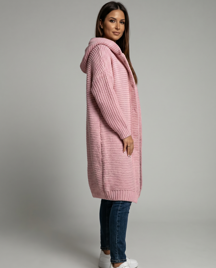 DELACROIX | Cardigan Long à Capuche Sophie