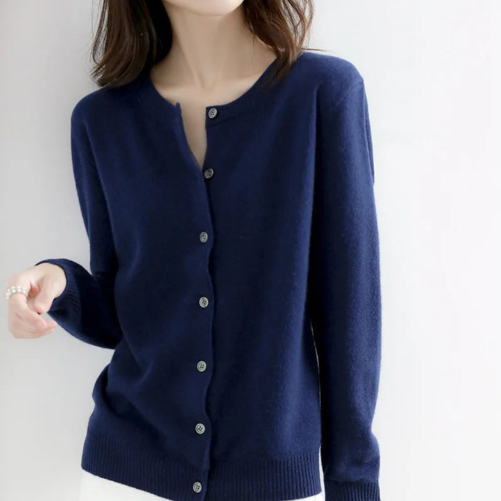 DELACROIX | Cardigan Fin Col Montant Léa