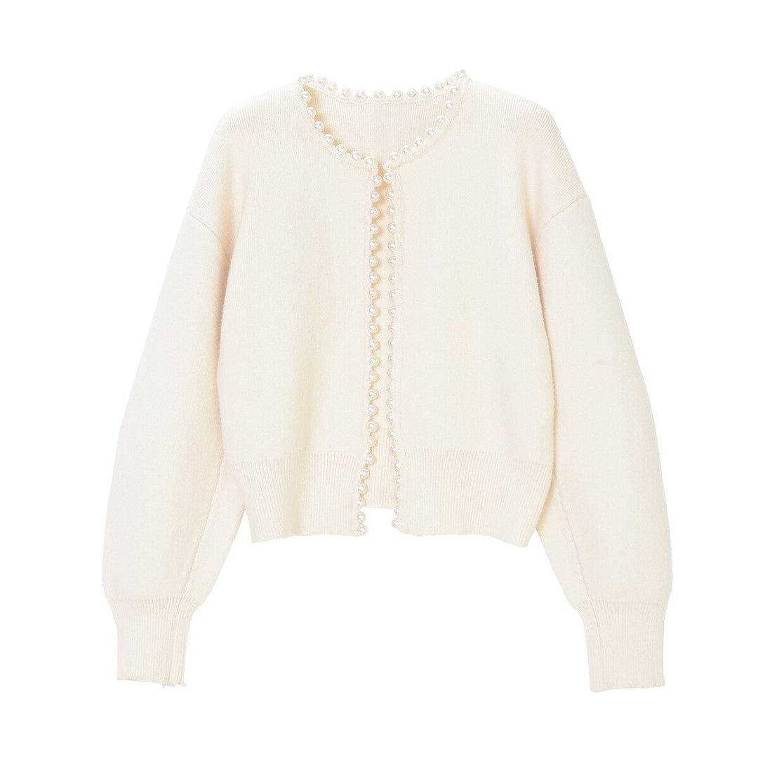 DELACROIX | Cardigan Bordure Perles Manon