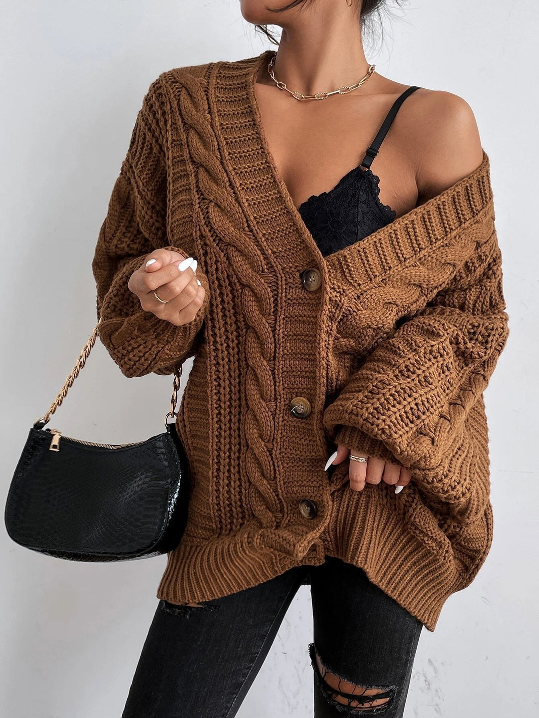 DELACROIX | Cardigan Oversize Torsadé Pauline