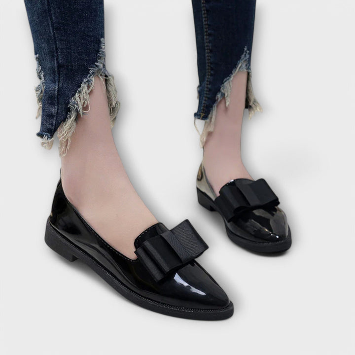 DELACROIX | Mocassins Vernis à Nœud Charlotte