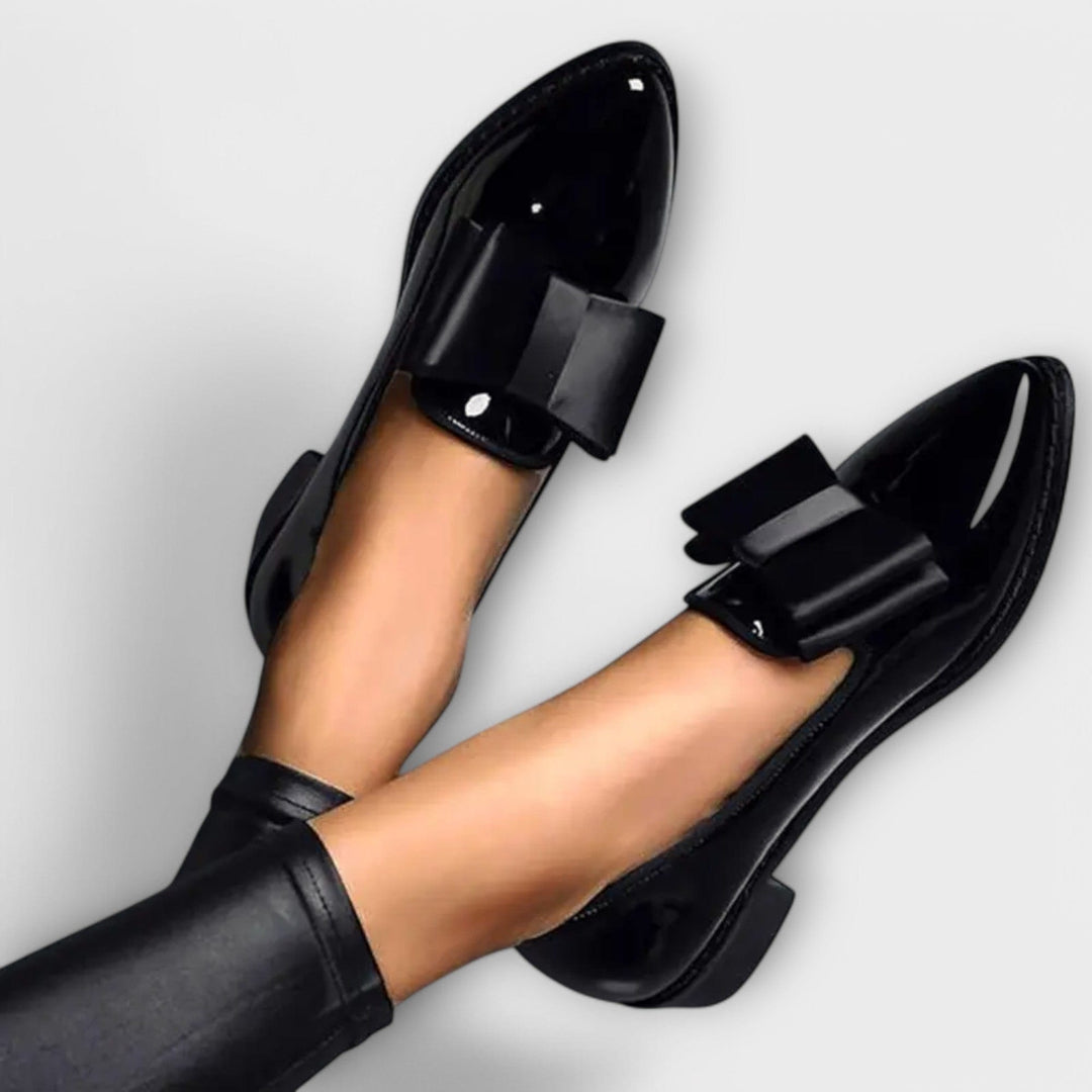 DELACROIX | Mocassins Vernis à Nœud Charlotte