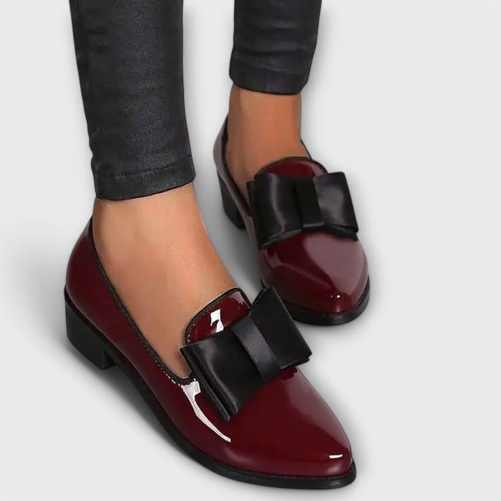 DELACROIX | Mocassins Vernis à Nœud Charlotte