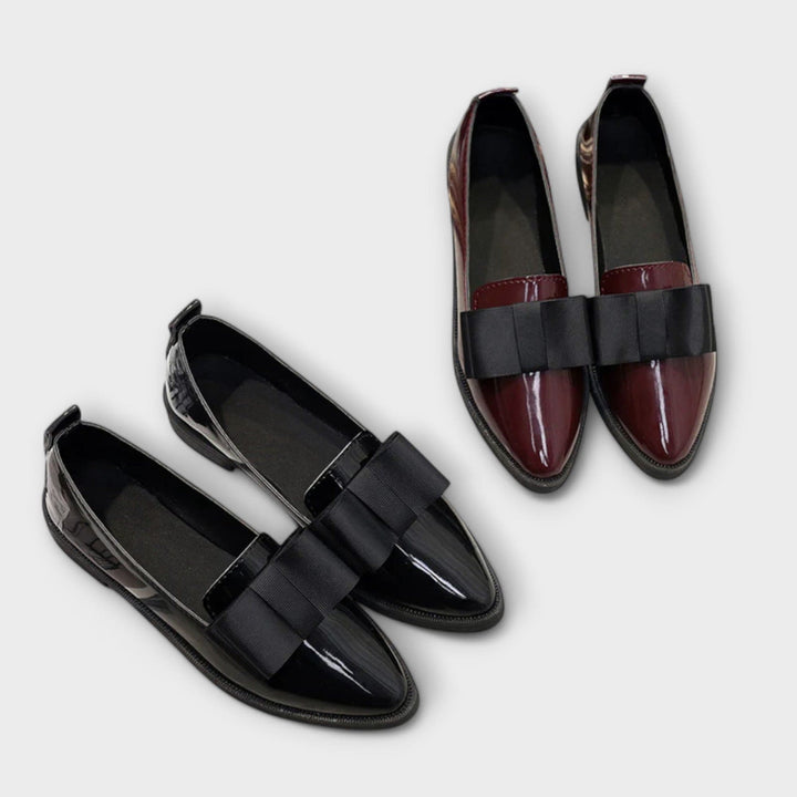 DELACROIX | Mocassins Vernis à Nœud Charlotte