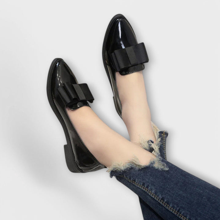 DELACROIX | Mocassins Vernis à Nœud Charlotte