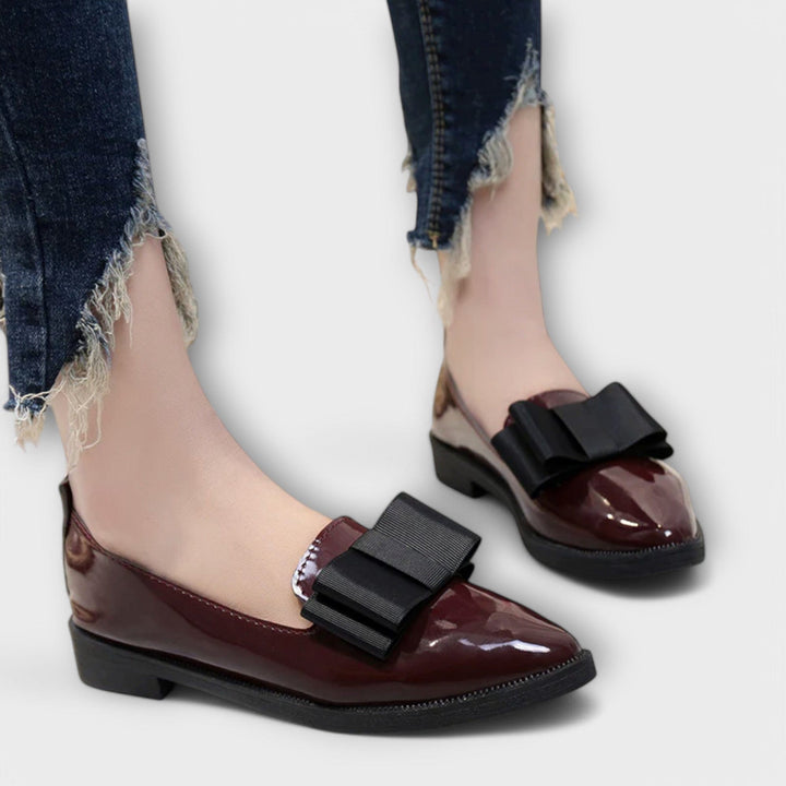 DELACROIX | Mocassins Vernis à Nœud Charlotte