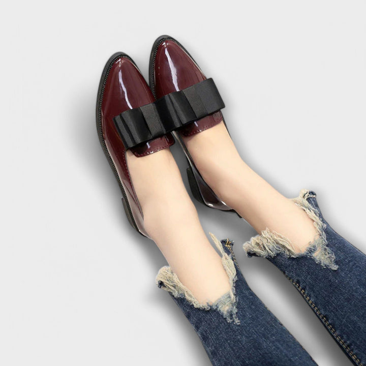 DELACROIX | Mocassins Vernis à Nœud Charlotte