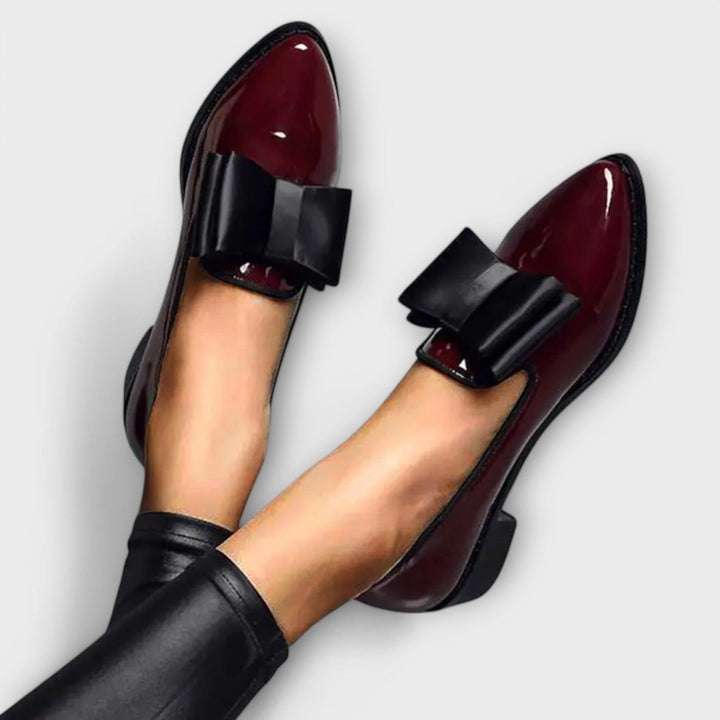 DELACROIX | Mocassins Vernis à Nœud Charlotte