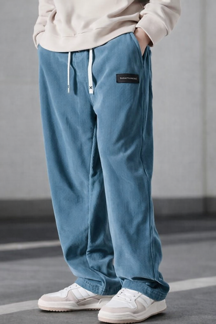 DELACROIX | PANTALON ÉLÉGANT EN VELOURS CÔTELÉ