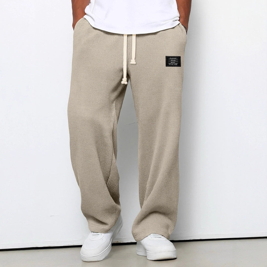 DELACROIX | Pantalon Ample Maille Gaufrée Jacques