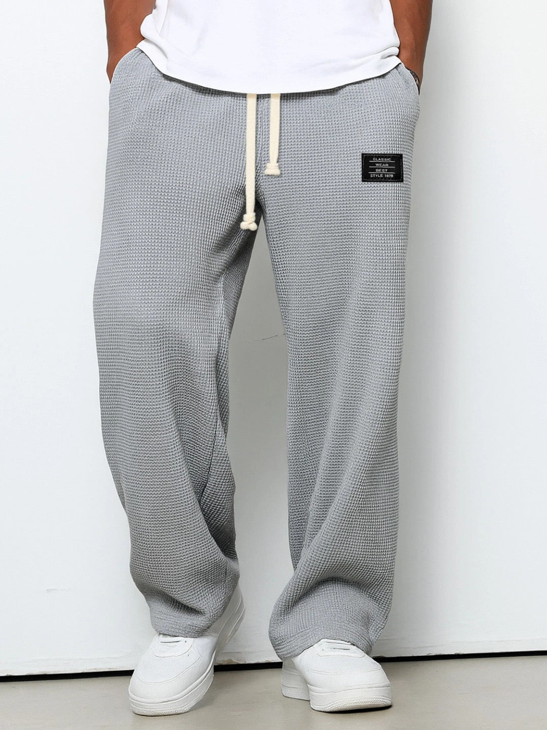 DELACROIX | Pantalon Ample Maille Gaufrée Jacques